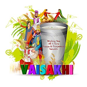 Celebration of Punjabi festival Vaisakhi background