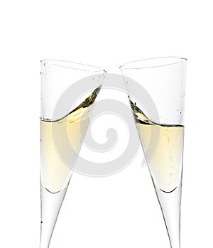 Celebration toast with champagne