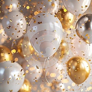 celebrations inc silver white and gold gold foil balloons