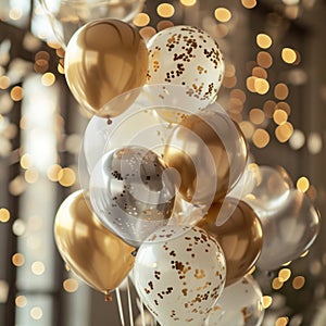 celebrations inc silver white and gold gold foil balloons