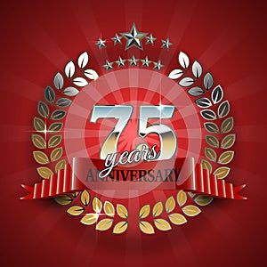 Celebrative Golden Frame for 75th Anniversary.