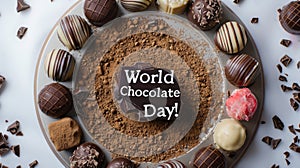 Celebratory Assorted Chocolates for World Chocolate Day Festivities photo