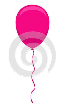 celebratory balloons pumped helium with ribbon stock vector illustration