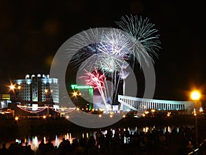 Celebratory salute to the 950th anniversary of the city of Minsk