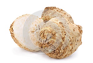 Celery root on white