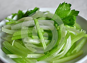Celery slices