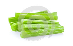 Celery sticks. on white background