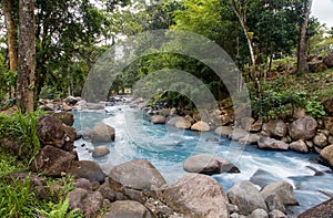 The Celeste river in Costa Rica photo