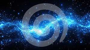 Blue Cosmic Energy Stream