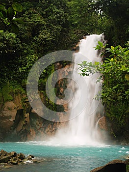 Celestial blue waterfall photo