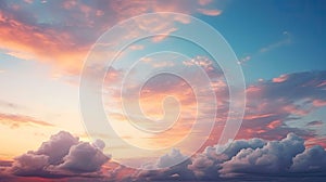 Celestial Canvas: A Serene Sunset Sky