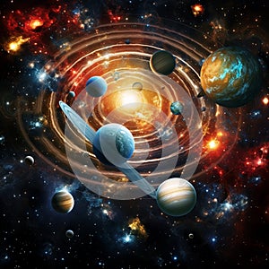 Celestial Choreography: Flawlessly Aligned Planets Dancing in the Solar System