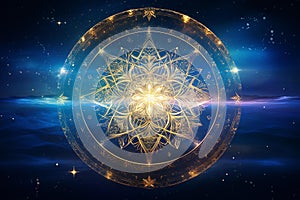 Celestial Mandala: A Transcendent Cosmic Masterpiece