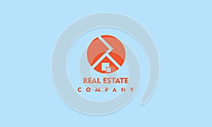 celestial and orange real estate logo