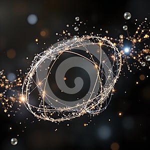 Celestial Orbiting Light Patterns