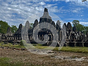 Celestial Ruins: Bayon Temple Ancient Splendor, Angkor Wat, Siem Reap, Cambodia