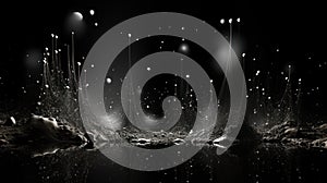 Celestial Scatter: Randomized White Pointcloud Cosmos