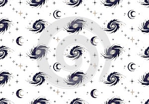 Celestial swirl pattern