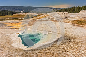 Celestine Pool Hot Springs Yellowstone National Park Wyoming United States photo