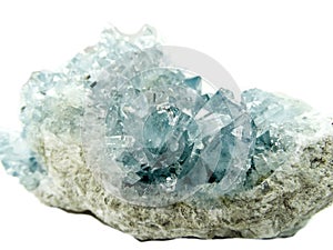 Celestite geode geological crystals