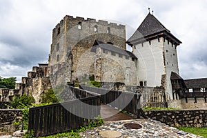 Celje Old Castle or Celjski Stari Grad Medieval Fortification in Julian Alps Mountains, Slovenia, Styria