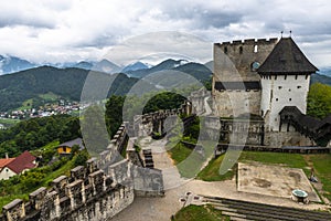 Celje Old Castle in Slovenia Medieval Fortification in Julian Alps Mountains Styria Region
