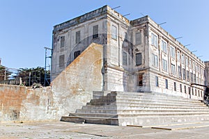 Cell Block A at Alcatraz Island Prison