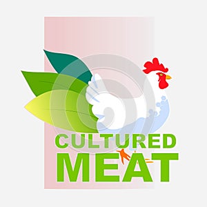 cell cultured chicken meat artificial lab grown meat production concept