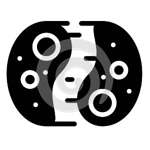 Cell division vector illustration, solid style icon