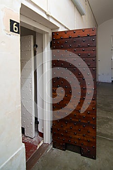Cell doors Fremantle Prison, Western Australia photo