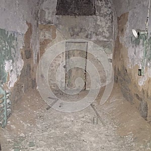 Cell of eastern state penitentiary in Philadelphia