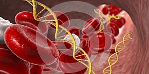 Cell free nucleic acids in human blood