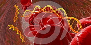 Cell free nucleic acids in human blood