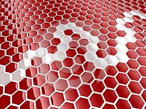 Cell hexagon background