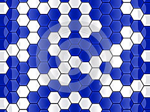 Cell hexagon background