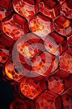 Cell honeycomb light technology geometric design textured shape pattern backgrounds macro hexagon abstract