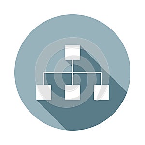 cell linkicon in Flat long shadow. One of web collection icon can be used for UI/UX