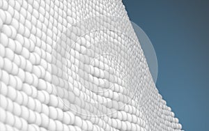 Cell membrane with blue background, 3d rendering