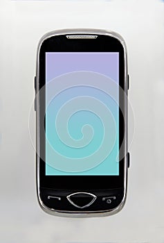 cell phone black green