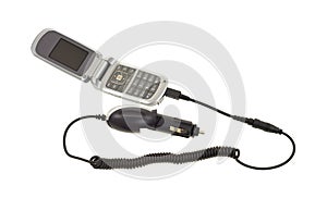 Cell phone with car charger