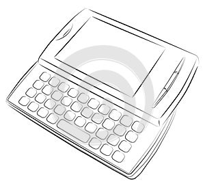 Cell phone with keyboard