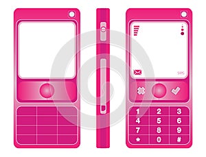 Cell phone pink