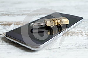 Cell phone security locked