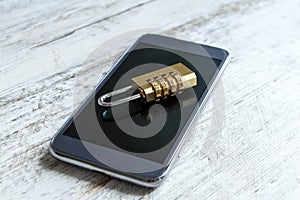 Cell phone security locked