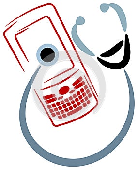 Cell phone service logo