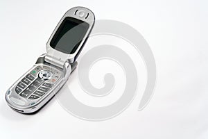 cell phone with text space