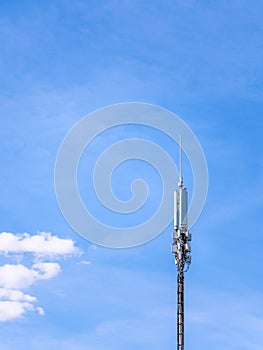 Cell Phone Tower with clear blue sky