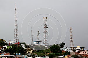 Cell phone tower and tv channels