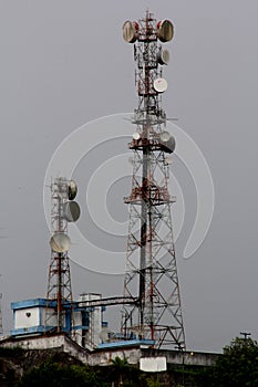 Cell phone tower and tv channels