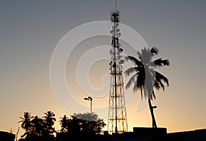 Cell phone tower and tv channels